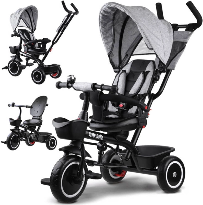 Tricycle pour enfants 3-en-1 avec siège pivotant et capote TINY BIKE – Pivotant