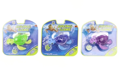 Tortue plongeante avec lumière