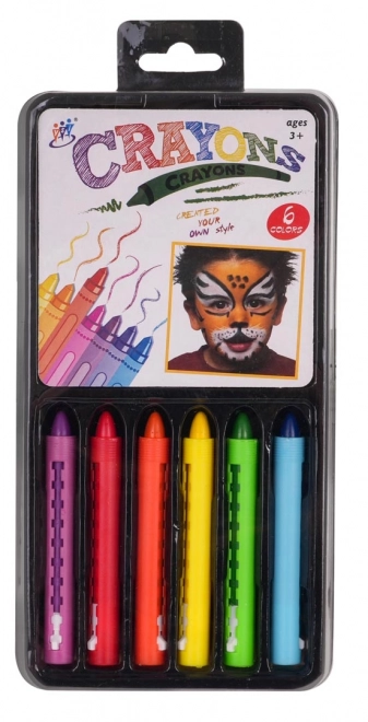 Ensemble de crayons de peinture pour le visage 6 couleurs