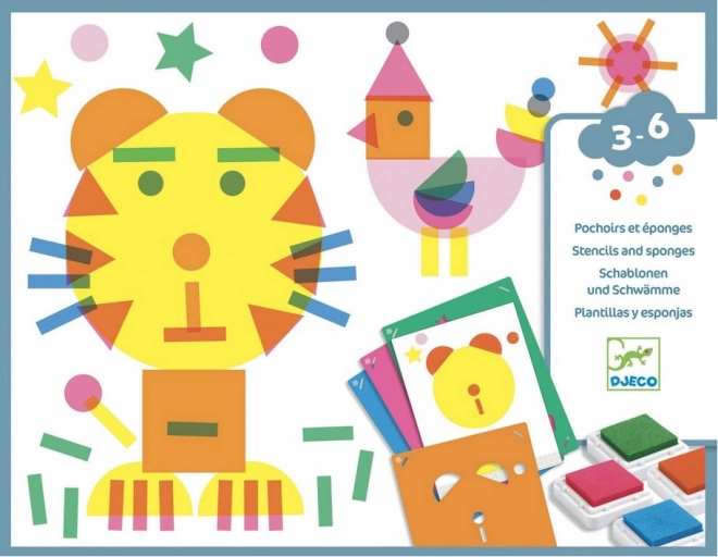 DJECO Set créatif de tampons Animaux