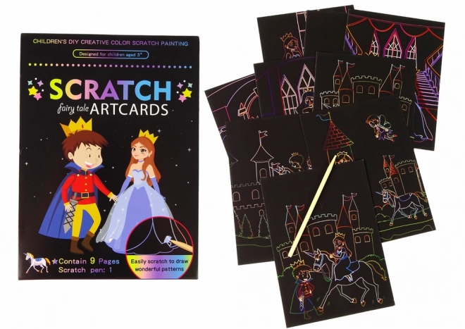Tableau à gratter Coloriages pour enfants Royaume