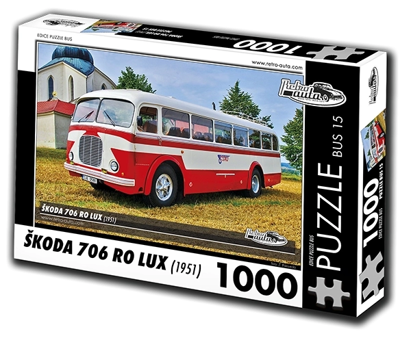 Puzzle Rétro-Voitures Škoda 706 RO Lux 1951 1000 pièces