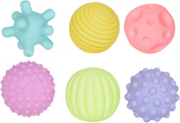 Ballons sensoriels pour enfants éducatifs doux colorés 6 pcs