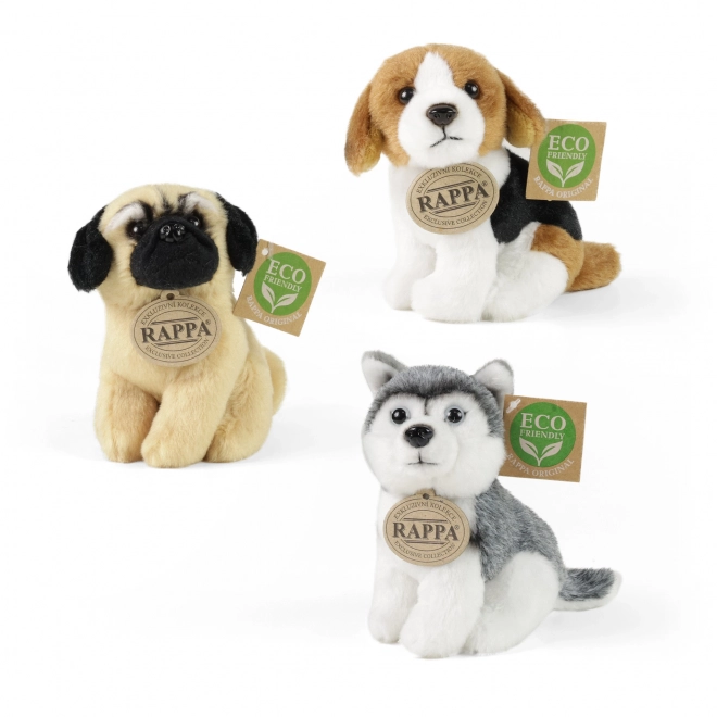 Chien en peluche assis 13 cm ECO-FRIENDLY