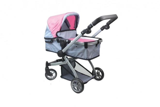 Poussette métallique pour poupées 2 en 1