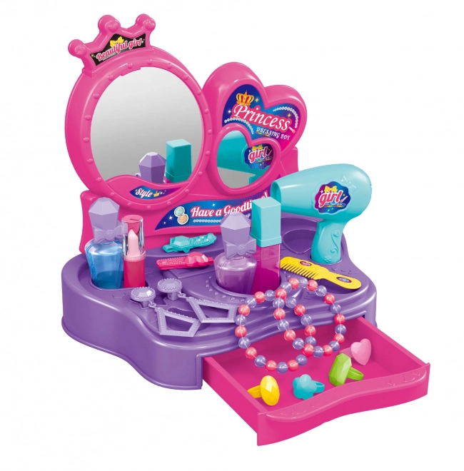 Coiffeuse pour princesses Woopie - Studio de beauté avec 18 accessoires