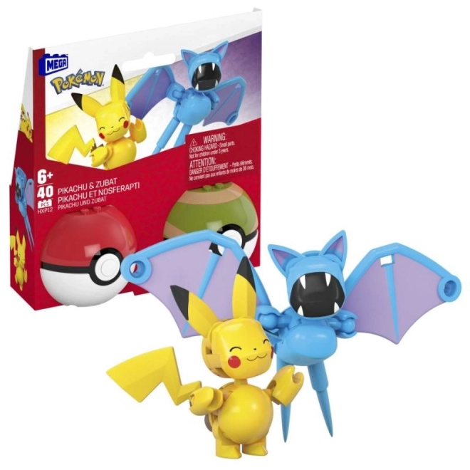 Jeu de construction Pokémon Pikachu et Zubat