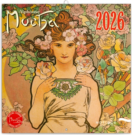 Calendrier bloc-notes Alfons Mucha 2026