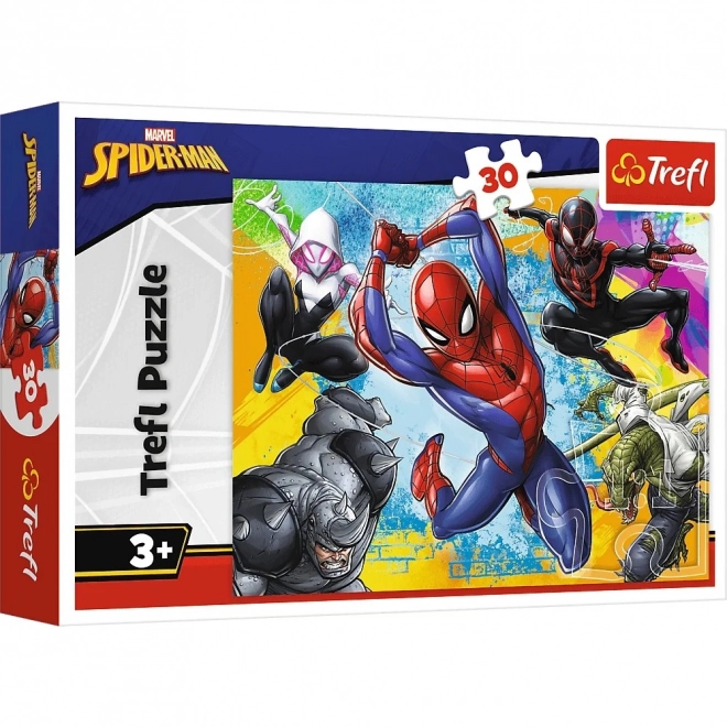 Puzzle 30 pièces aux couleurs de Spider-Man