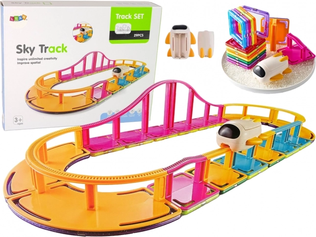 Cubes de construction magnétiques Set de piste suspendue sous-marine 29 pièces