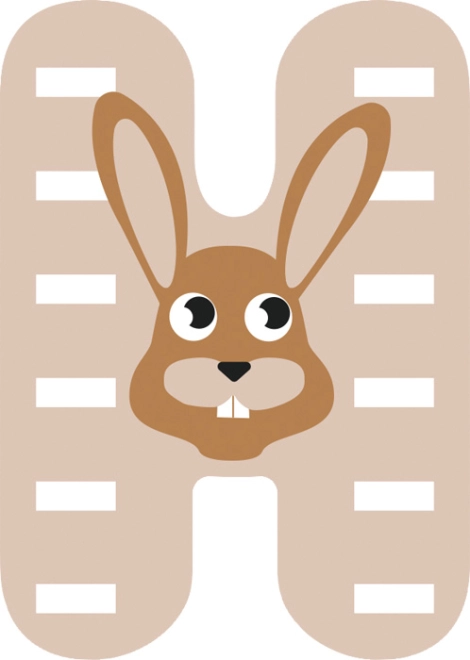 Design joyeux avec lapin