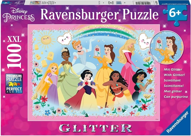 RAVENSBURGER puzzle scintillant DISNEY princesses xxl 100 pièces