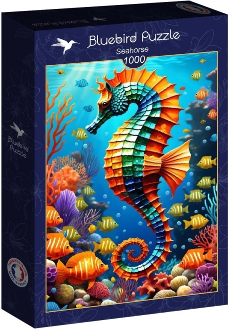 Puzzle Oiseau Bleu Hippocampe 1000 pièces