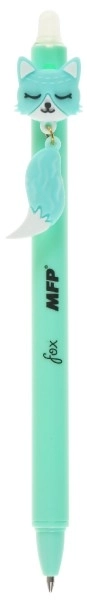 Stylo à bille effaçable avec renard 0,5 plastique bleu 4 couleurs 36 pièces dans une boîte