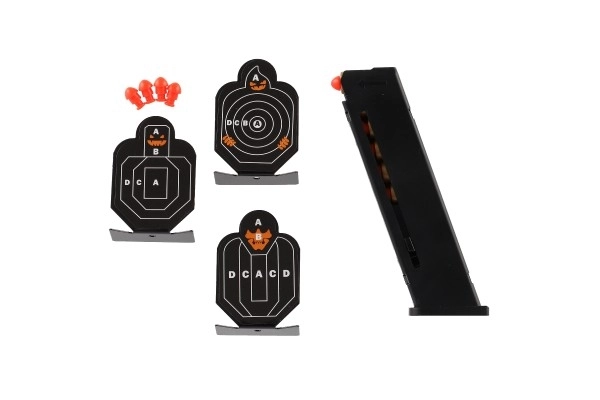 Pistolet à projectiles en mousse avec cible