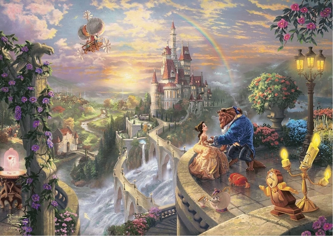 Puzzle Schmidt en boîte métallique La Belle et la Bête, 500 pièces