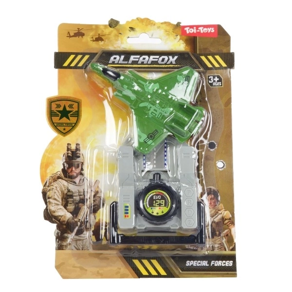 Chasseur à réaction en plastique 10 cm