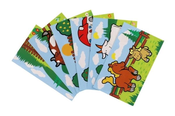 Blocs en bois Mes premiers animaux 15 pcs