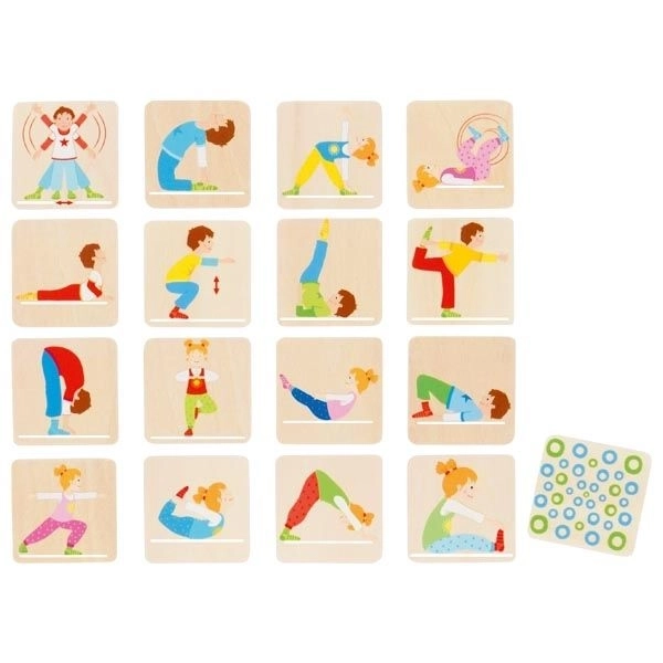 Pexeso en bois Goki Gymnastique