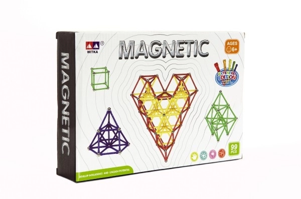 Jeu de construction magnétique - 99 pièces
