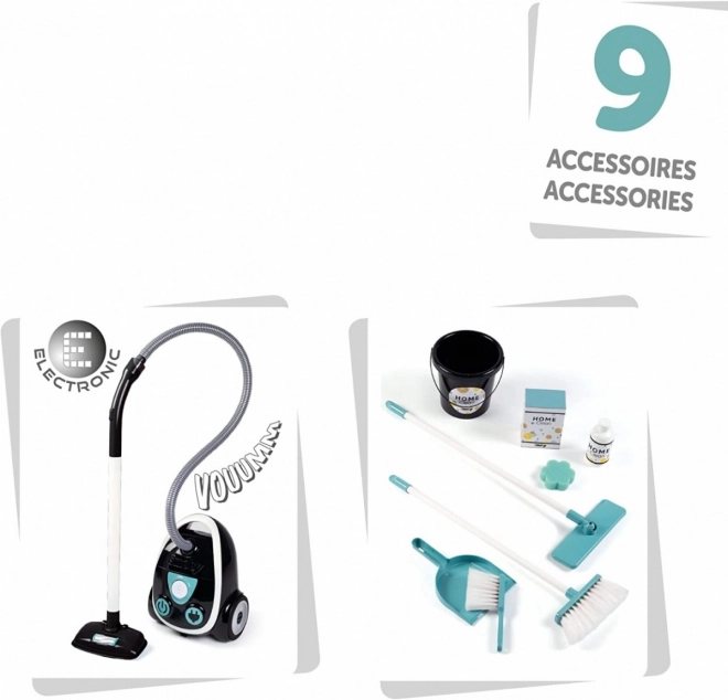 Chariot de nettoyage Smoby avec aspirateur pour enfants