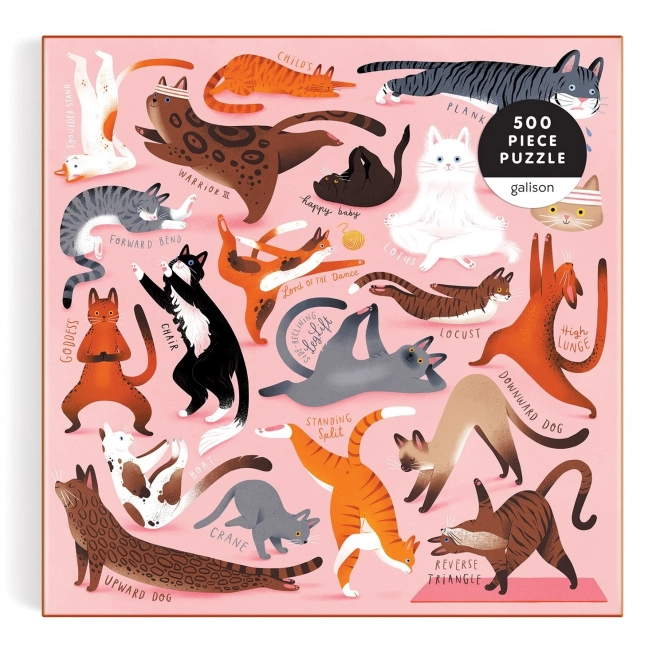 Puzzle Yoga pour chats 500 pièces