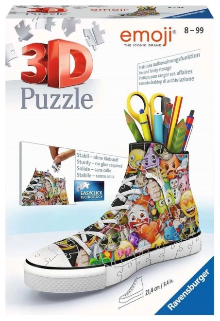 RAVENSBURGER Puzzle 3D Chaussure Emoji 108 pièces