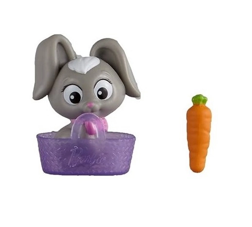 Mattel Barbie lapin dans un panier avec une carotte