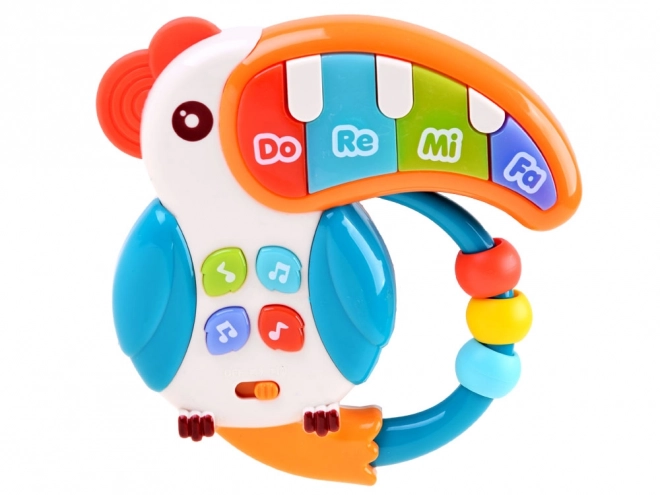 Jouet musical interactif toucan