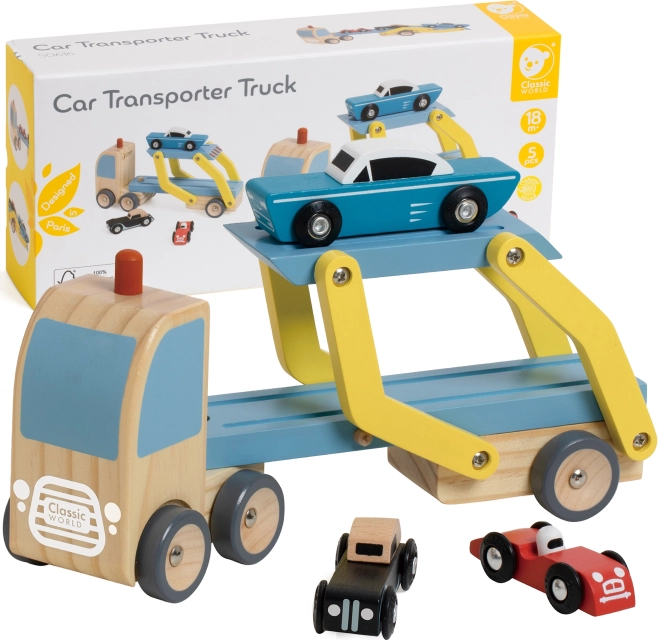 Transporteur de voitures en bois Classic World