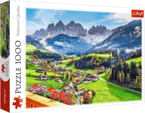 Puzzle 1000 pièces – St. Magdalena, Dolomites, Italie Trefl