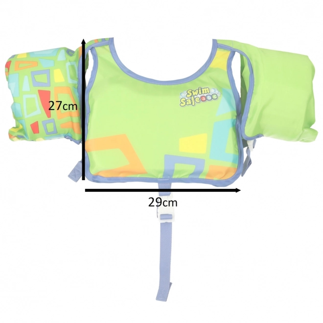 Veste de natation pour enfants Bestway pour âge 3-6 ans, 19-30 kg, vert