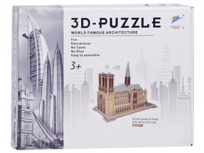 Puzzle 3D Cathédrale Notre-Dame de Paris