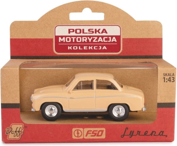 modèle de voiture Syrena 104 à l’échelle 1:43 – beige