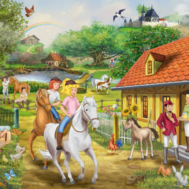 Puzzle Bibi et Tina : La ferme de Martin 1000 pièces