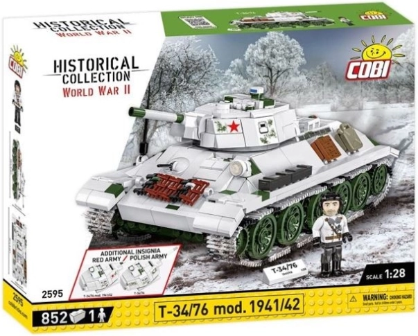 Kit de construction Tank T-34/76 mod. 1941/42 - 852 pièces