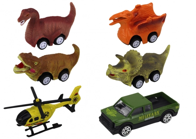 Camion de Transport de Dinosaures 6ks Lumières Sons Vert