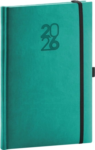 Agenda hebdomadaire Notique Aprint Top 2026 turquoise 15 x 21 cm