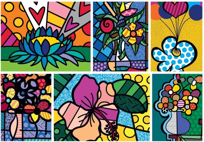 Puzzle collage de fleurs 2000 pièces