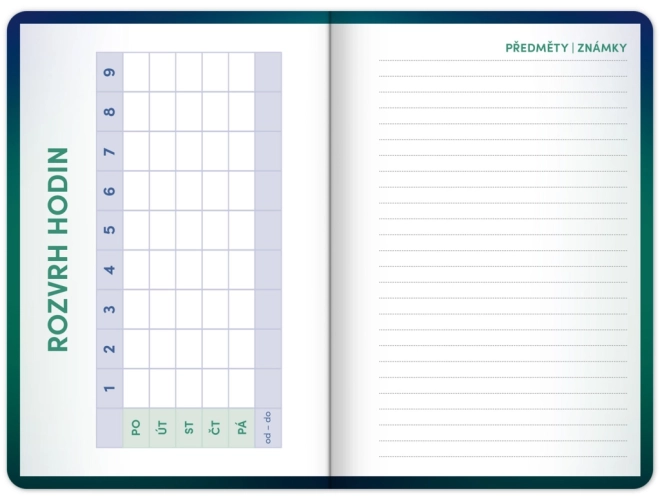 Agenda scolaire Vert 2025–2026