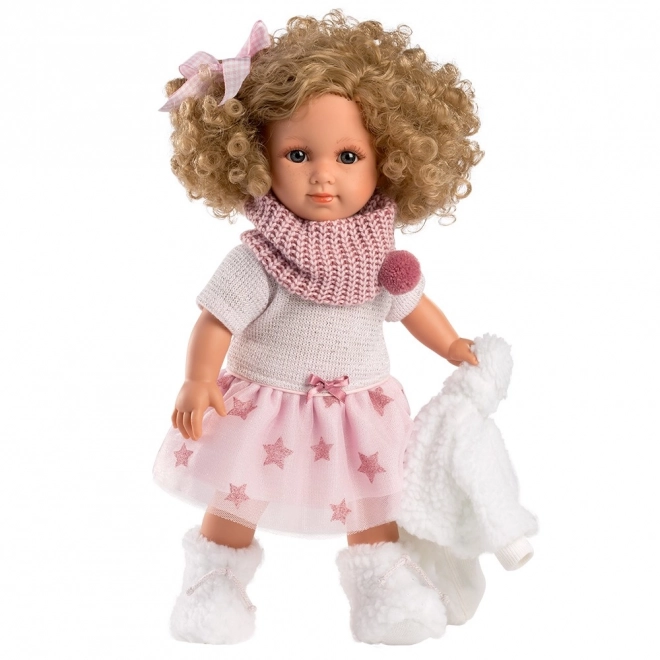 Llorens 53542 ELENA - poupée réaliste avec un corps en tissu souple - 35 cm