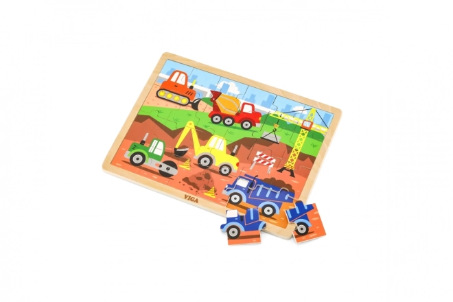 Puzzle en bois 24 pièces - chantier
