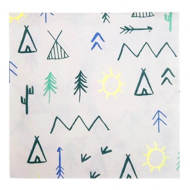 Serviettes Tipi Forêt