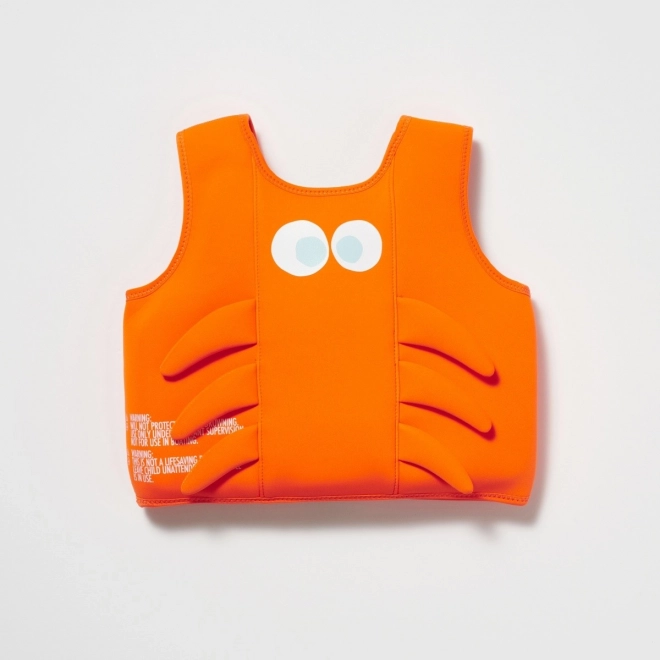 Veste de natation (3-6 ans) - Sonny la créature marine Néon Orange