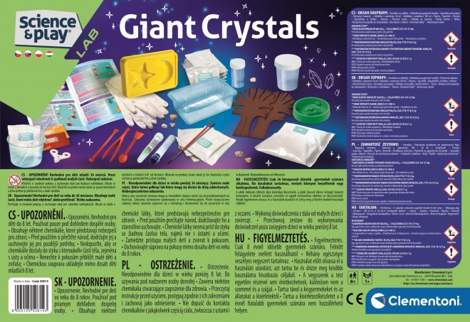 CLEMENTONI Science&Play Laboratoire : Mega cristaux lumineux