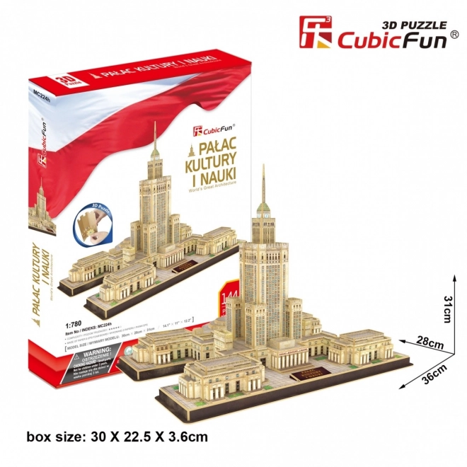 144 pièces puzzle 3D Palais de la Culture et de la Science