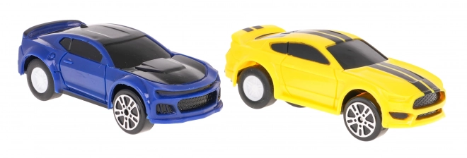 Circuit de course pour deux voitures