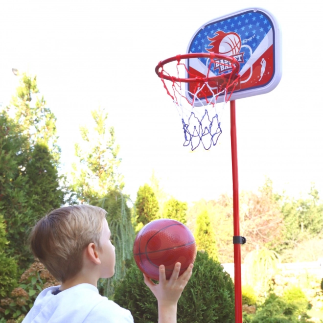 Ensemble de basketball WOOPIE avec support et ballon