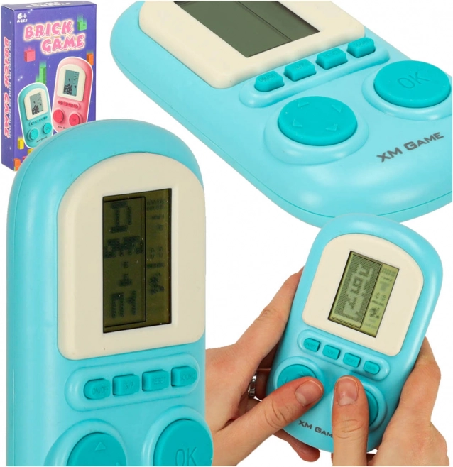 Console de jeu électronique bleue