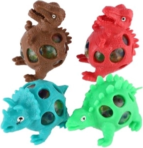 Quatre couleurs de dinosaures joyeuses